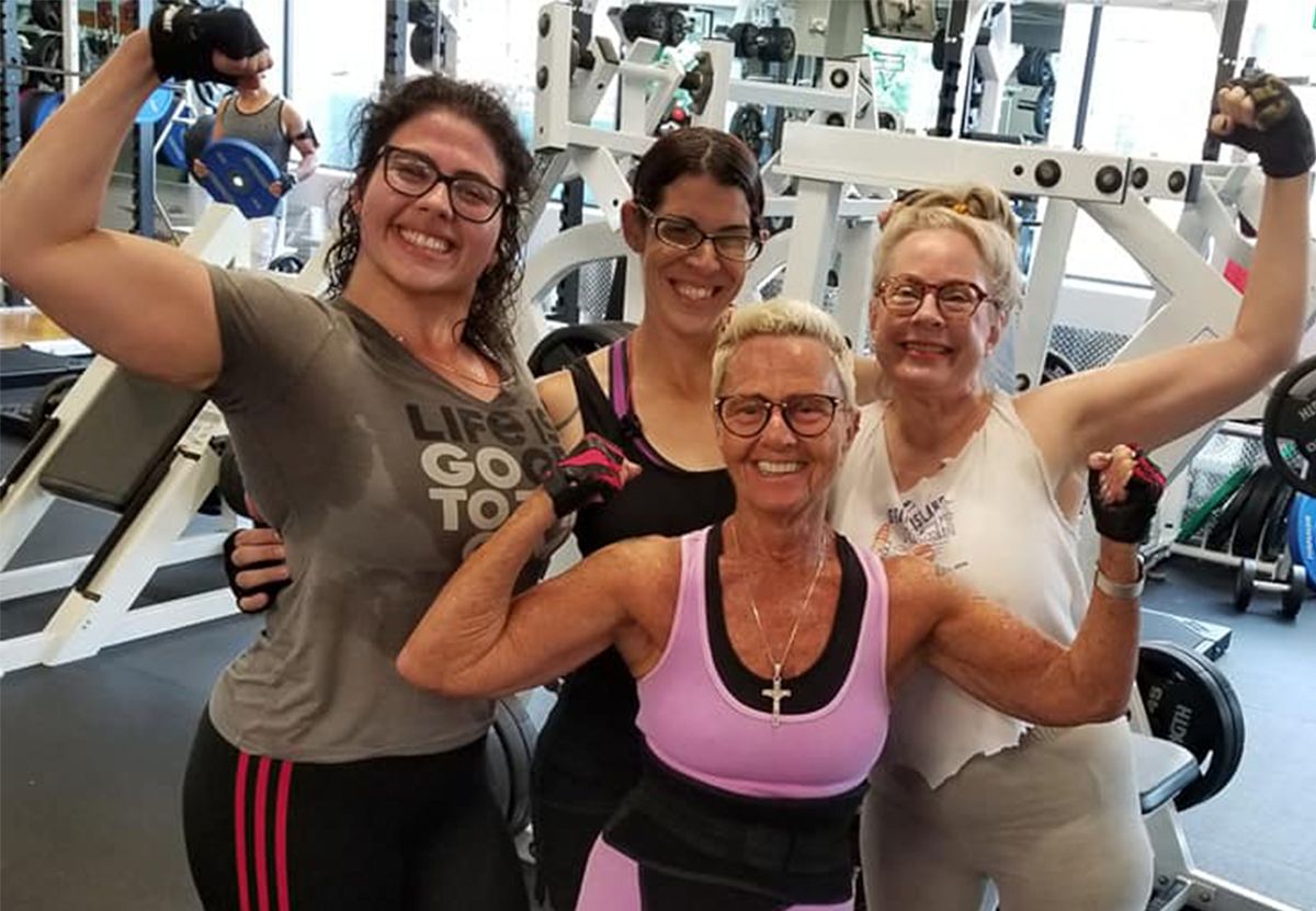 Colette and her gym friends