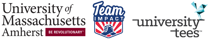 umass amherst, team impact, university tees