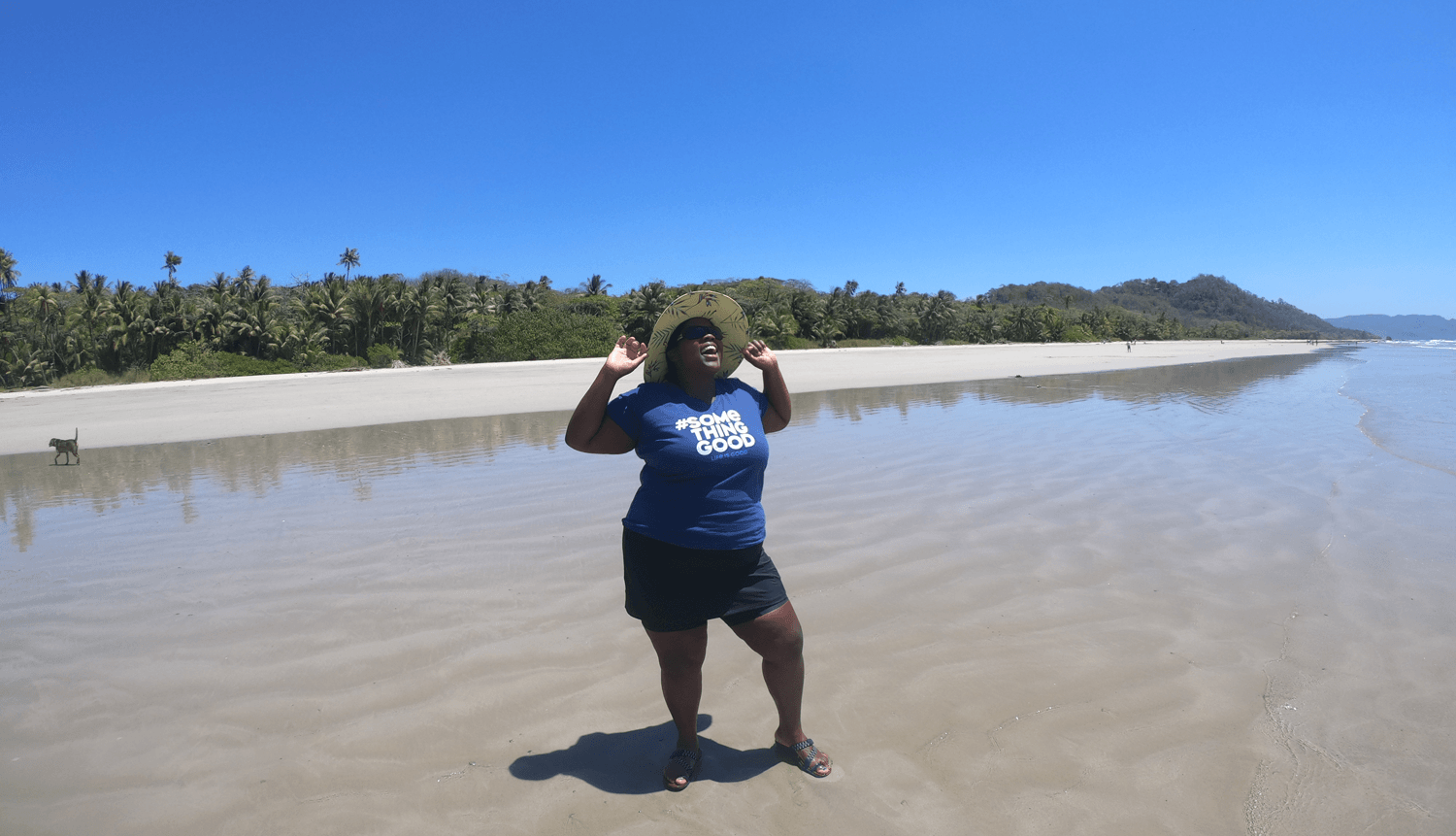 20190423_Mirna-2 Mirna standing in the ocean