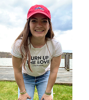 A close up of Lexi Burnett, Senior Designer at Life is Good