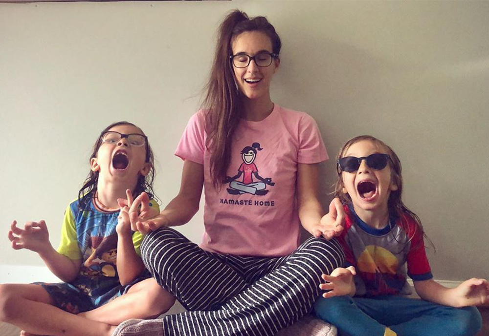 compassion-helpyourself-blog-5.13.20 mom doing yoga with girls