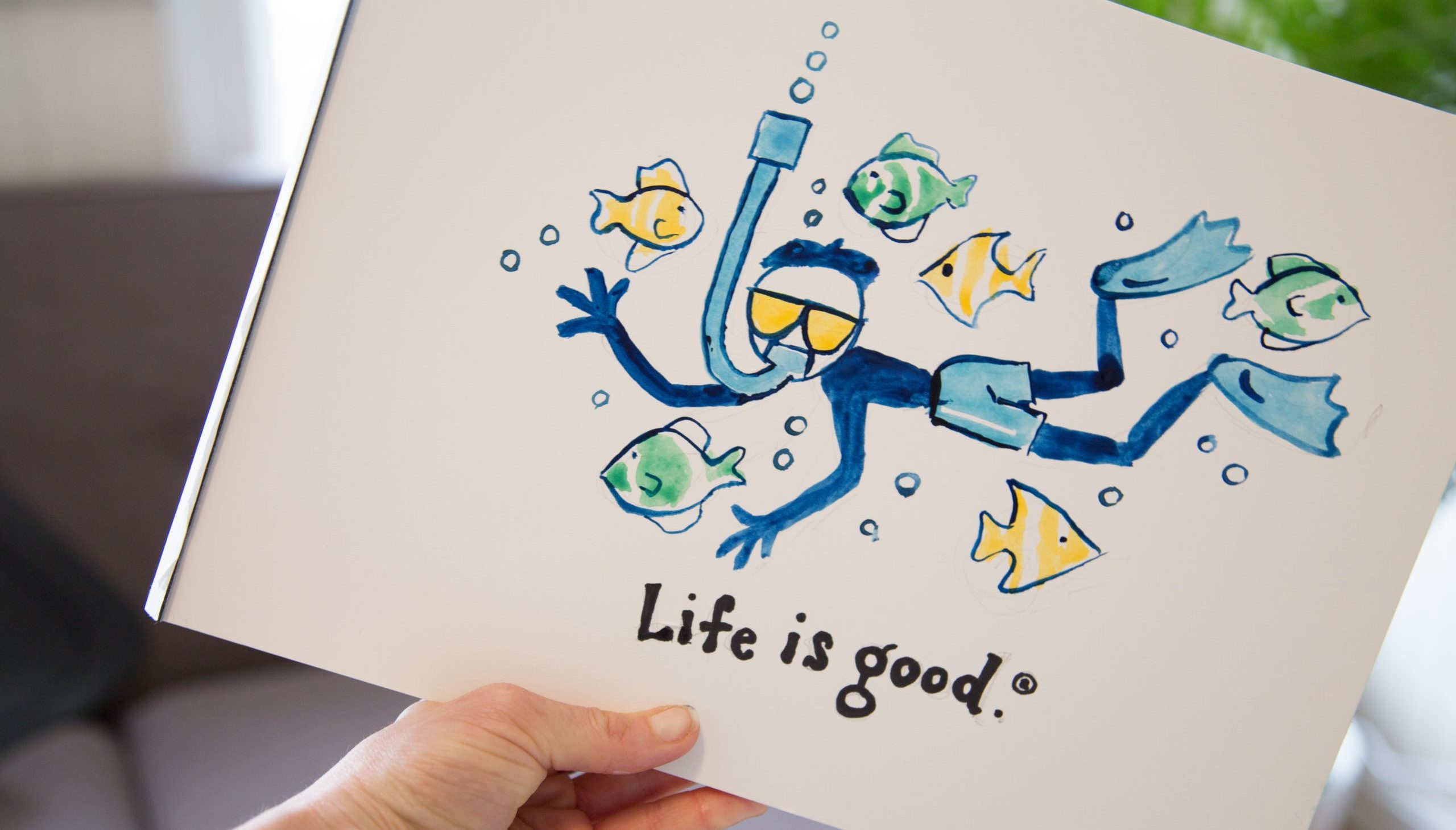 Scuba Jake Watercolor