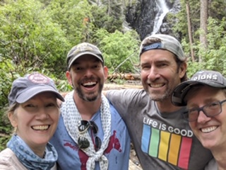 Road Trip Crew Bert Jacobs with family and friends